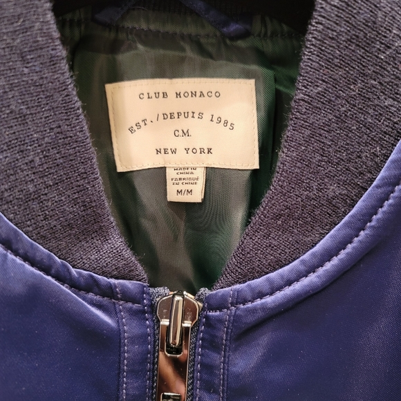 *NWOT* Club Monaco Bomber Jacket - Picture 3 of 8
